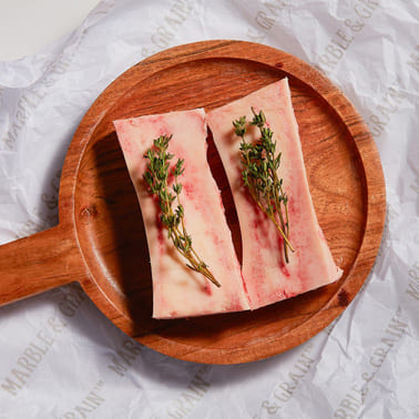 Marble & Grain Beef Marrow Bones, Canoed | 4 pcs x 1 | 1.75 - 2.25 lbs