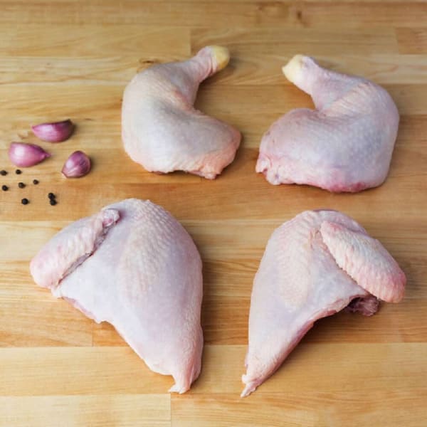 Sara's Spring Chicken Whole Chicken - Cut in Quarters