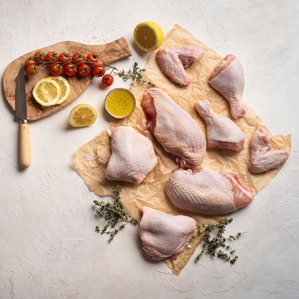 KOSH Whole Chicken Cut in Eighths | 8 pcs x 1 | 3.5 - 4 lbs