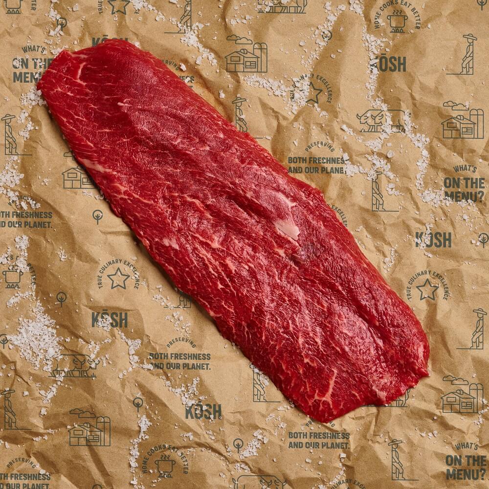 KOSH Beef Flatiron Steak | 1 pc x 1 1.25 - 2 lbs