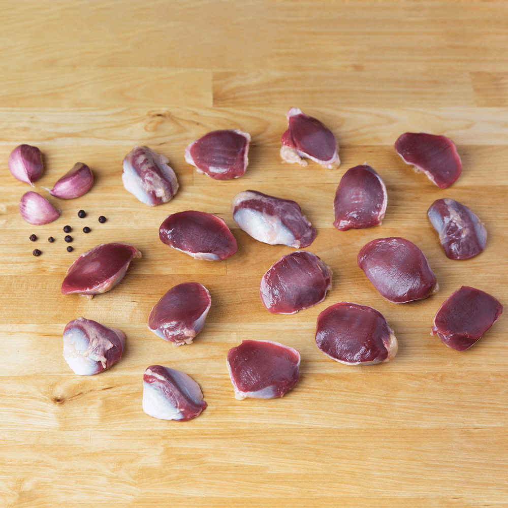 Sara's Spring Chicken Duck Gizzards | 1 pkg x 1 | 1.35 - 1.65 lbs