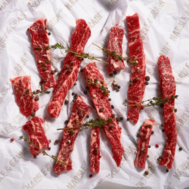 Marble & Grain Beef Steak Tips | 10-12 pcs  x 1 | 1.75 - 2.25 lbs